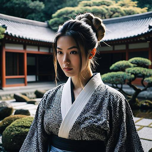 Samurai Knot in Modern Kimono