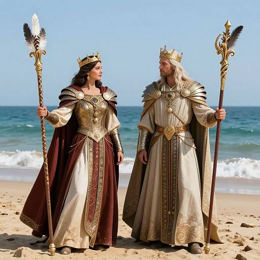 Regal Warriors on Mystical Beach