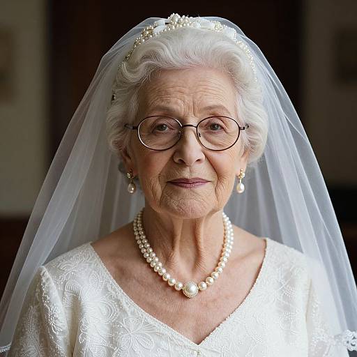 Elegant Grandmother Bride Portrait