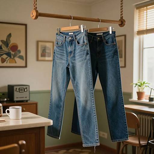 Vintage Apartment with Jeans Rack