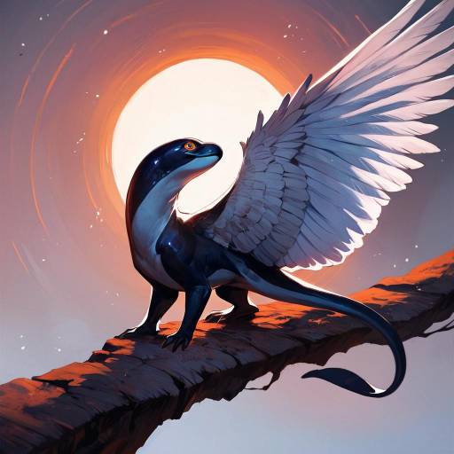 Dolphin-Human Hybrid Scientist in Enchanted Desert