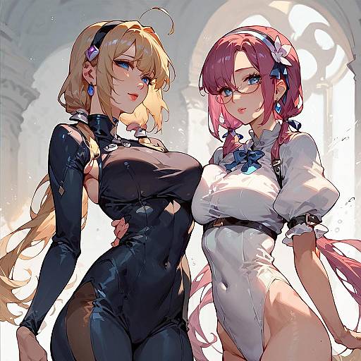 Makimani Mari Twintails Two-Toned Bodysuit