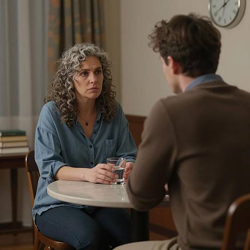 Intimate Conversation in Dim Light