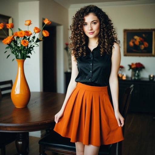 Chic Solo Dress Portrait Indoors