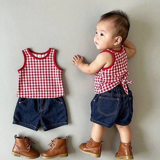 Adorable Baby in Stylish Outfit