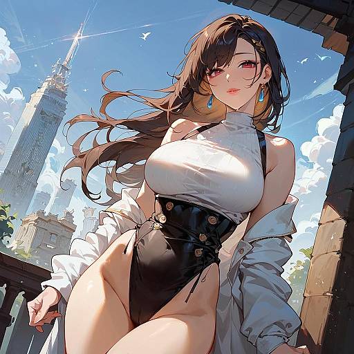 Urban Cowboy Shot of a Smiling Model