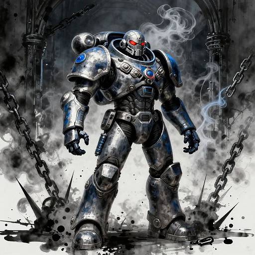 Chaos Space Marine in Power Armor