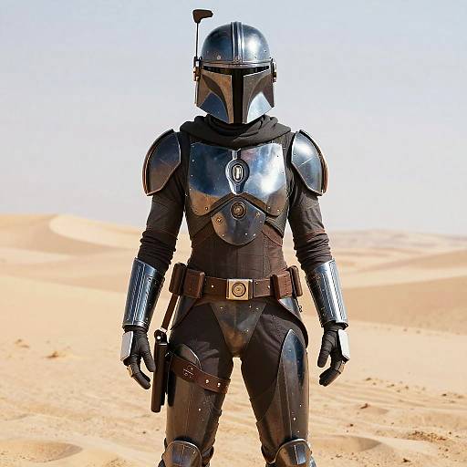 Female Mandalorian Futuristic Armor Design