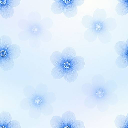 Aesthetic Blue Blossom Wallpaper