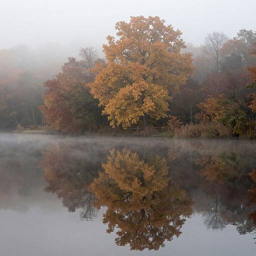 Autumn Serenity and Reflective Waters
