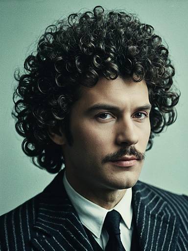 Cinematic Portrait of Man with Perm