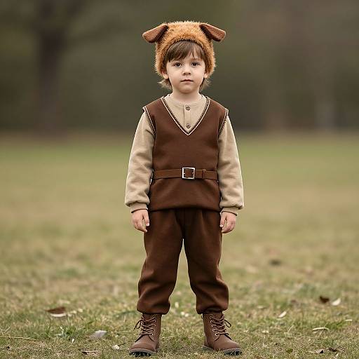 Young Boy in Shepherd Costume