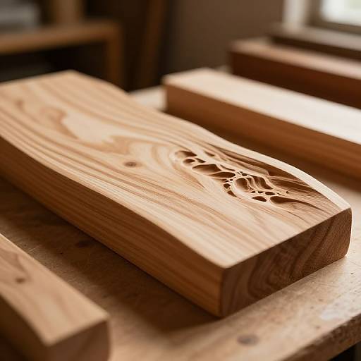 Intricate Wood Carvings in Workshop