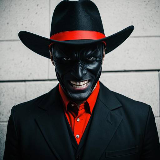 Sinister Black Hat Villain Cosplay Costume