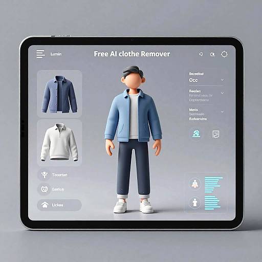 AI Clothing Removal Interface Concept