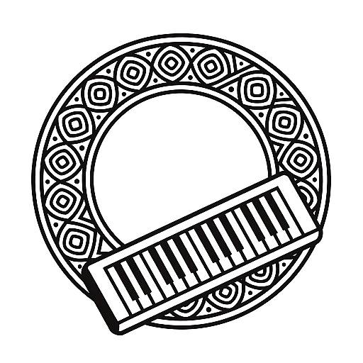 Newt Synth Logo Line Art