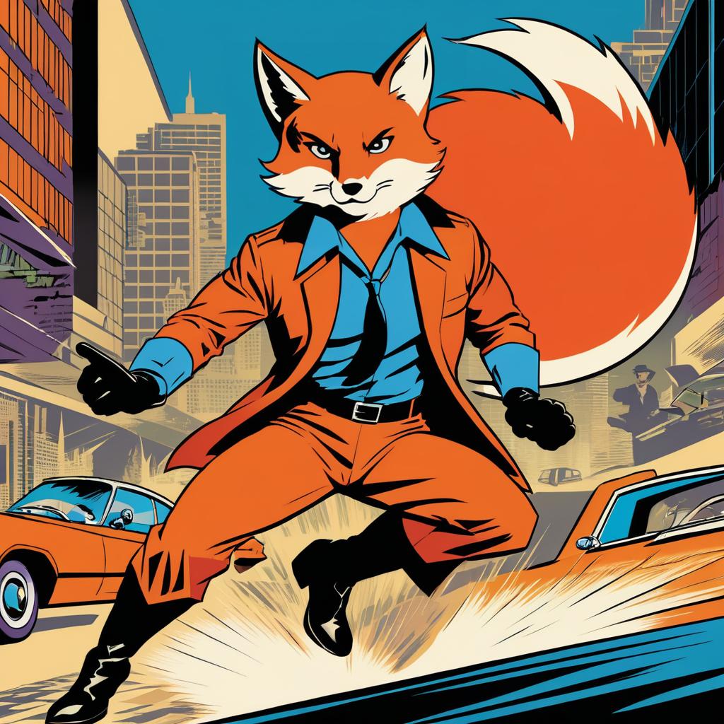 Adventurous Fox Undercover Agent Comic Cover