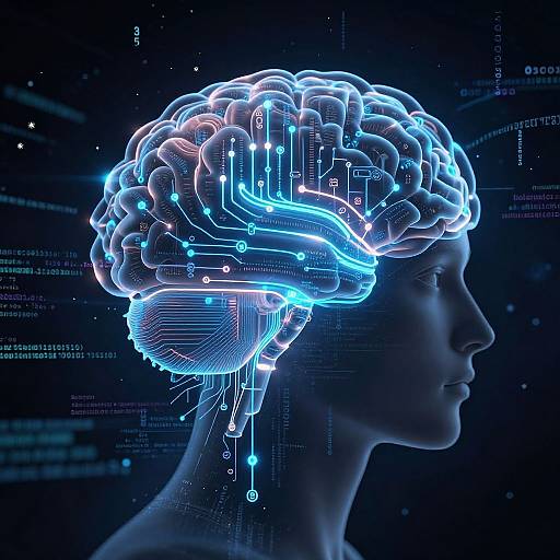 Deep Learning Brain Conceptual Art