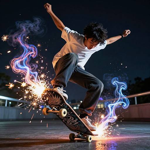 Spectral Skateboard Tricks Adventure