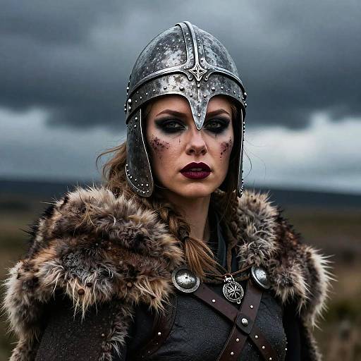 Fierce Female Viking Warrior Makeup