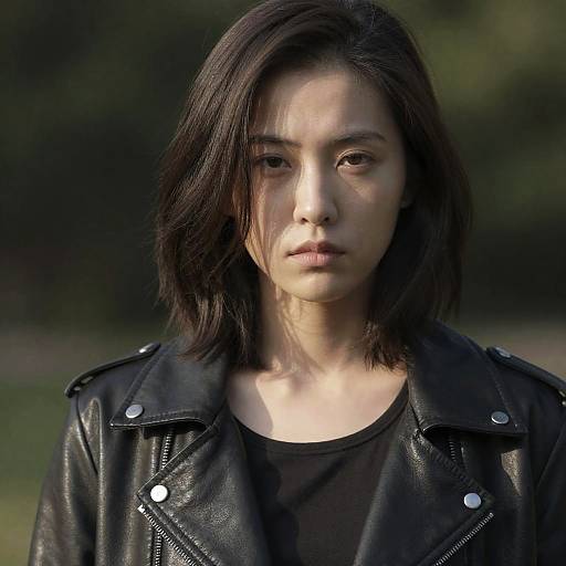 Moody Portrait of a Young Woman