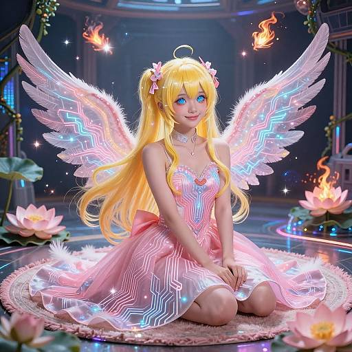 Cyberpunk Electronic Circuit Dress