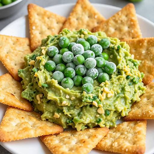 Vibrant Guacamole Snack Display