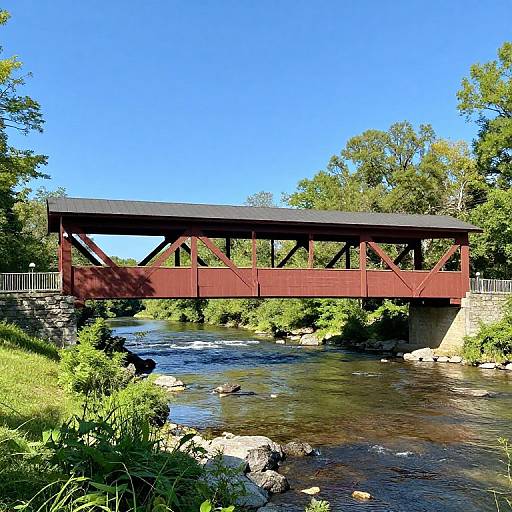 Esther Furnace Bridge Over Roaring Creek