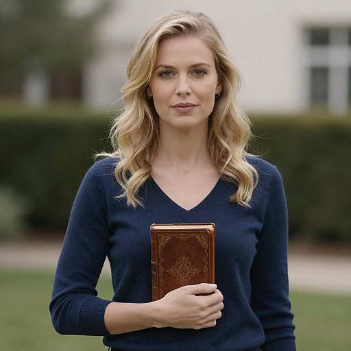 Elegant Portrait of a Blonde Woman