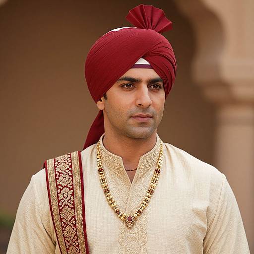 Bollywood Man in Traditional Costume
