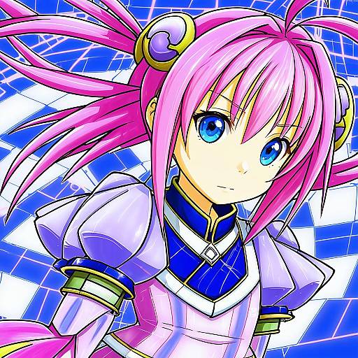 Illustration of Caro ru lushe, lyrical nanoha in the style of Mota