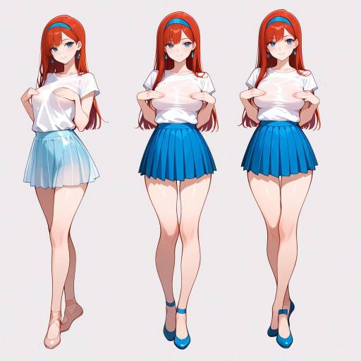 Elegant Young Woman in Stylish Outfit Elegant Young Woman in Stylish Outfit