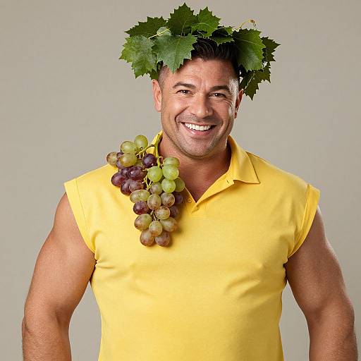 Charismatic Man in Vibrant Yellow Outfit