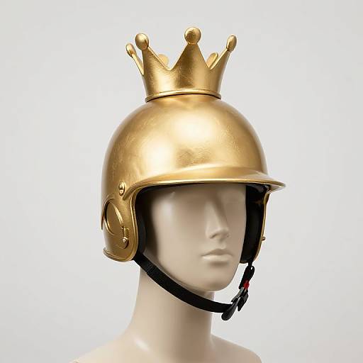 Golden Crowned Helmeted Mannequin