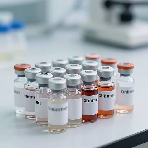 Photorealistic Chemotherapy Drugs Close-Up