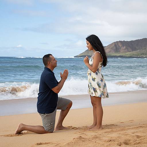 Beach Proposal in Oahu Hawaii