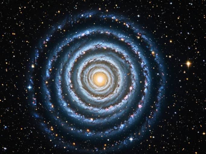 Spiral Galaxy with Bright Disk