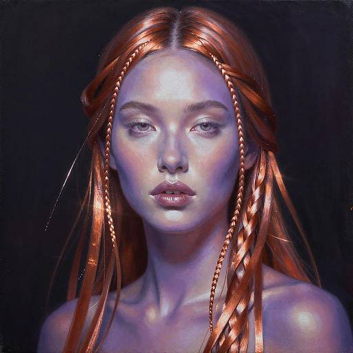 Surreal Biopunk Woman Portrait