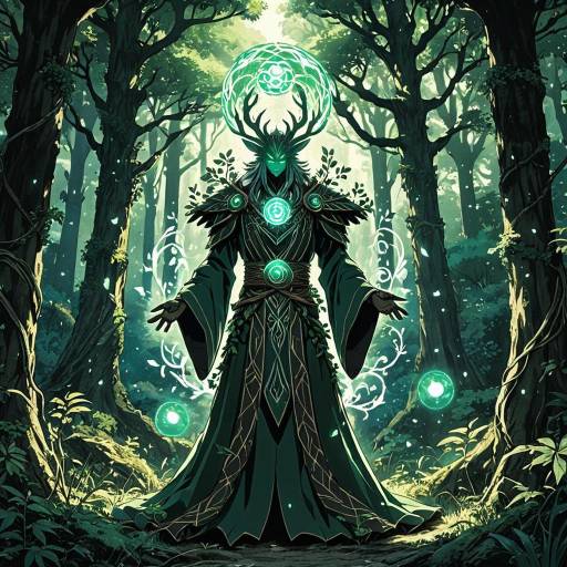 Mystical Forest Guardian in Enchanted Glade