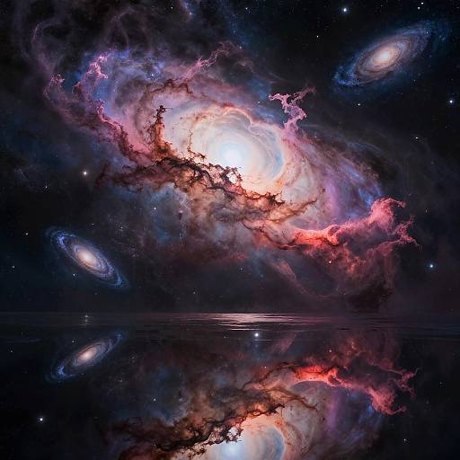 Cosmic Nebula Landscape Fantasy