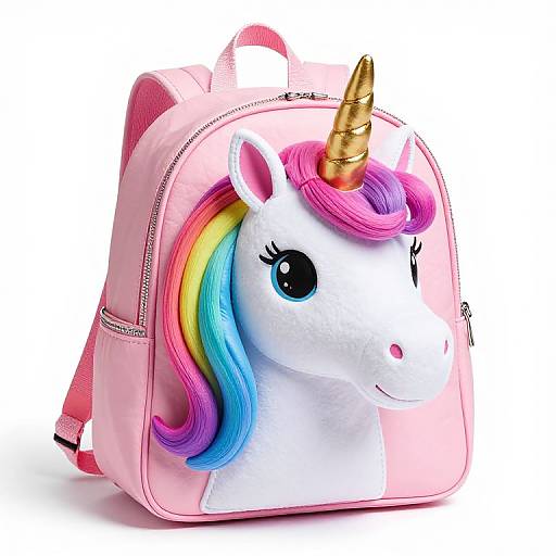 Whimsical 3D Unicorn Backpack