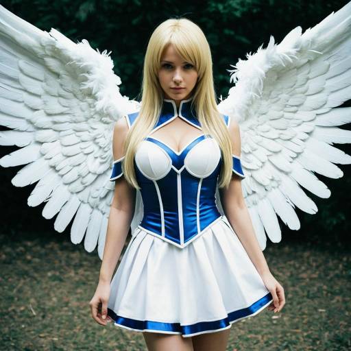 Angel KOF Cosplay with Feathered Wings