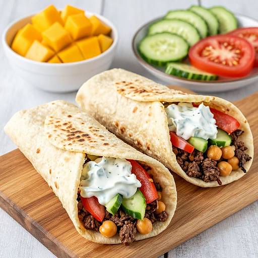 Fresh Greek Gyros with Tzatziki