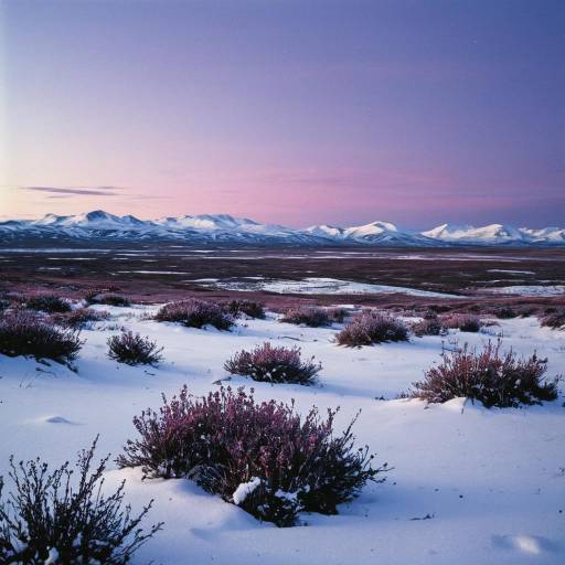 Snowy Tundra at Twilight Snowy Tundra at Twilight