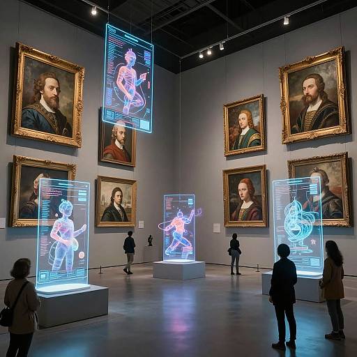 Enchanted Virtual AI Art Gallery