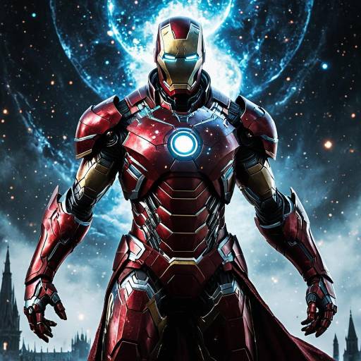 Cinematic Arcane Sentinel with Galaxy Eyes