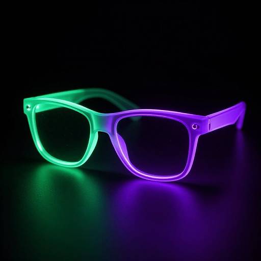 Vibrant Dual-Color LED Glasses