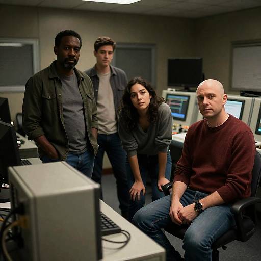 Mixed Group in Control Room