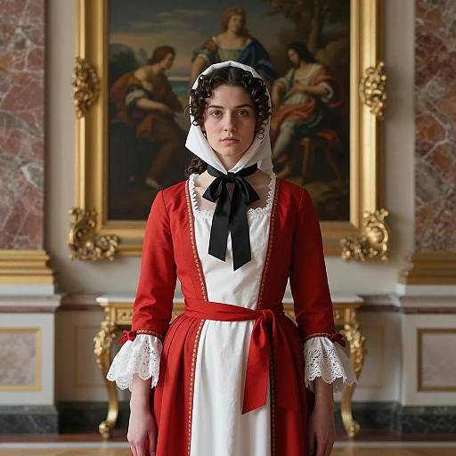 Elegant 18th-Century French Woman Portrait