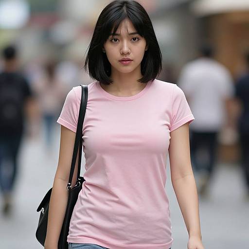 Realistic Portrait of Casual Sexy Girl